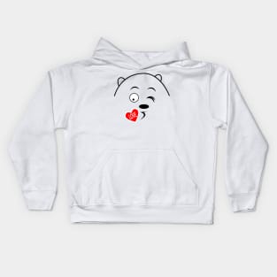 Grizzly's love kiss Kids Hoodie